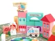 ECOTOYS Educational Wooden City Building Blocks Set with Play Mat 121 Pcs