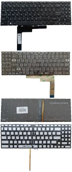 Laptop Keyboard for MSI MS-1585 Katana 15 with RGB Backlight, US, Black