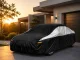 Waterproof Car Cover, Black/Grey, Size XL
