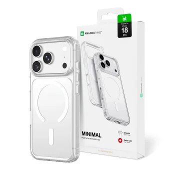 AmazingThing Minimal Mag Drop Proof Case for iPhone 18 Pro with MagSafe, Clear