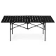 Folding Camping Table 120x55 cm with Bag, Black, MultiGarden
