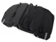 Large Bicycle Rear Rack Bag with 3 Compartments, Black