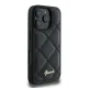 Guess Quilted Metal Logo Case for iPhone 16 Pro Max, Black