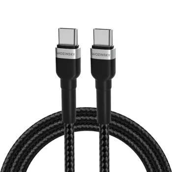 Wozinsky WNBCC2 USB-C to USB-C Cable, 65W PD, 2m, Black