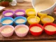 Reusable Silicone Baking Cups for Muffins and Cupcakes 12 Pcs, Mix