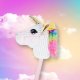 Plīša vienradzis Galva uz nūjas Hobby zirgs (Bez skaņas) | Plush Unicorn Horse Head On Stick Hobby (Without Sound)
