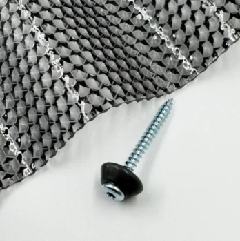 Tvirtinimo sraigtai medžiui su tarpine MK PC DIAMONDS 5x50 mm, pilki, 50 vnt.