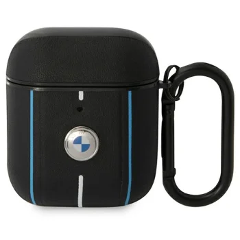 BMW Leather Color Lines Case for AirPods 1 / 2 Black