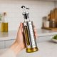 Stikla eļļas un etiķa dozators ar mērtrauku un tērauda uzgali, 500 ml