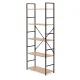Modernhome LOFT Wooden Shelving Unit, 5 Shelves