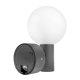 Maclean MCE515 GR LED Facade Lamp with Motion Sensor, 15W, IP65, Grey