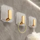 Self-Adhesive Acrylic Bathroom Hook, Square, Gold