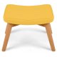 Norse Sofotel Scandinavian Upholstered Footstool, Yellow