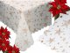 Christmas Tablecloth 140x220cm, White with Stars and Snowflakes