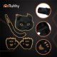 Cat Fox Wolf Cosplay Costume Set 4pc by Ruhhy 26248, Black
