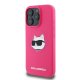 Karl Lagerfeld Silicone Choupette Head Print MagSafe iPhone 16 Pro Max Case - Fuchsia