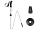 Foldable Adjustable Trekking Pole (1 pc), Silver