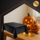 Ruhhy 00026569 Decorative Foil Tablecloth, Black, 137x274 cm