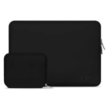 Tech-Protect Neoslim 15-16" Laptop Bag with Accessory Pouch, Black