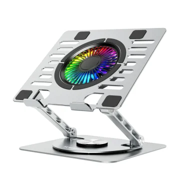 Laptop Cooling Stand Wozinsky WDCX-X16-AS CoolBase RGB 360°, Silver