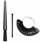 Ring Sizer Measuring Tool Set, Finger Gauge and Mandrel for Accurate Sizing