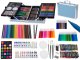 Art Set Kit (145 pcs) for Painting with Metal Suitcase, blue