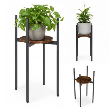 ModernHome Loft Style Floor Plant Stand, 61.5 cm
