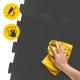 Protective Interlocking Foam Floor Mat 48.5 x 48.5 x 2 cm, Black
