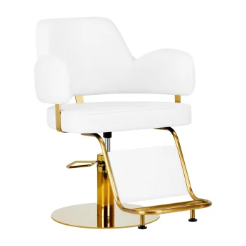 Gabbiano Linz NQ Hairdressing Chair White / Gold