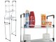 Standing Shelf over Washing Machine Toilet Bathroom Rack Cabinet with 3 Shelves