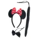 Kids Mouse Costume Set with Ears Headband, Bow Tie, and Tail