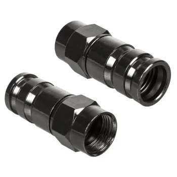 Maclean MCTV-916 Compression F Connector for RG-6 Cable (6.8 mm)