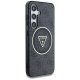 Guess 4G Glitter Triangle Buttons MagSafe Case for Samsung Galaxy S25+ Black