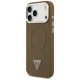 Guess Triangle Logo MagSafe Phone Case Cover iPhone 17 Pro Max - brown