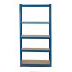 Humberg Heavy-Duty Metal Shelving Unit 180 x 90 x 30 cm, Blue