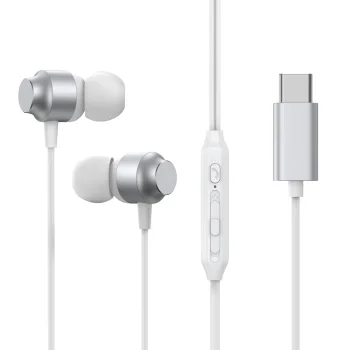Joyroom JR-EC06 USB-C In-Ear Headphones, Silver