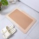 Quick Drying Bathroom Mat Rug, Brown