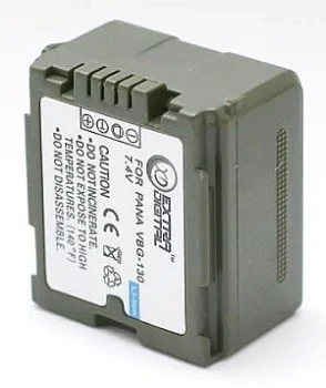 Extra Digital Battery for Panasonic VW-VBG130 (1320mAh)