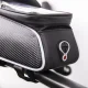TFO Waterproof Bike Phone Mount Bag for Handlebars with Touch Screen Model01, black