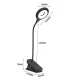 Wozinsky WLBK-02 Wireless LED Reading Lamp with Clip, USB-C Cable, Black