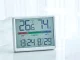 Electronic weather station with thermometer, hygrometer, LCD display, white