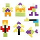 Bakalu KZ0903 Wooden Tetris Puzzle