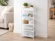 5-Tier Shoe Rack Storage Organizer, 81 x 39.5 x 21.5 cm, White