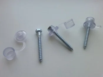 Sraigtai medienai su tarpine ir dangteliu 6 x 50 mm, 50 vnt.