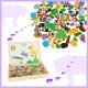 Double-sided magnetic board with accessories