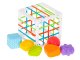 Flexible cube sorter toy plug-in square