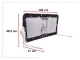 Bed Guard Rail 150cm, Black