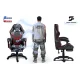 Ergonomic Gaming Chair with Footrest Specter Sofotel, black