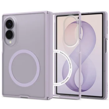 Spigen AirSkin Zero MagFit case for Samsung Galaxy Z Fold 8, matte light purple