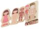 Wooden educational puzzle \"Montessori\" anatomy, studying the parts of the body, girl